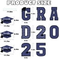 thumbnail image 2 of Nrnio 11 Pcs Graduation Yard Sign Decorations, Congrats Graduation Lawn Signs 2025 Grad Yard Signs with 23 Stakes for Outdoor Congrats Graduation Party Decor Supplies (Blue), 2 of 7