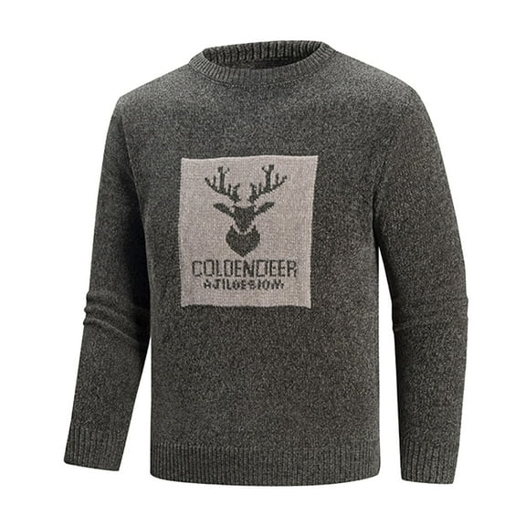Ugly Christmas Sweaters For Men Winter Knitted Casual Pullover Long Sleeve Comfortable Soft Sweaters