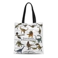 thumbnail image 1 of ASHLEIGH Canvas Tote Bag Jurassic Dinosaurs 3D This Is Collection of Various Including Durable Reusable Shopping Shoulder Grocery Bag, 1 of 1
