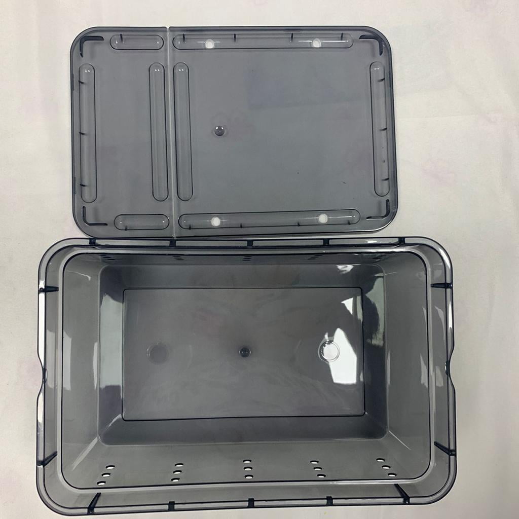 4 Pieces Reptile Box Turtle Nursery Breeding Cage Black