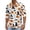 Blue, variant on Vintage Adult Halloween Long Sleeve Button Up Shirts, Spooky Bat Spider Web Pumpkin Print Mens Casual Autumn Outdoor Tops