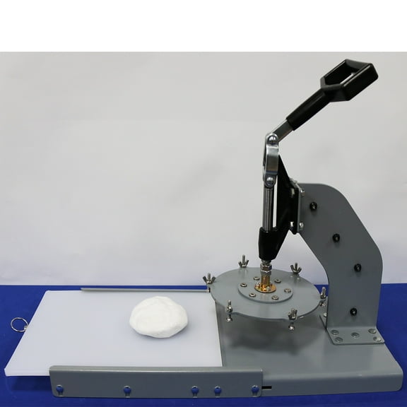 TECHTONGDA Pizza Dough Press Machine 8x8" Quick Press Type Stainless Steel Pizza Press Adjustable 3-25mm Thickness with Handle RKS200