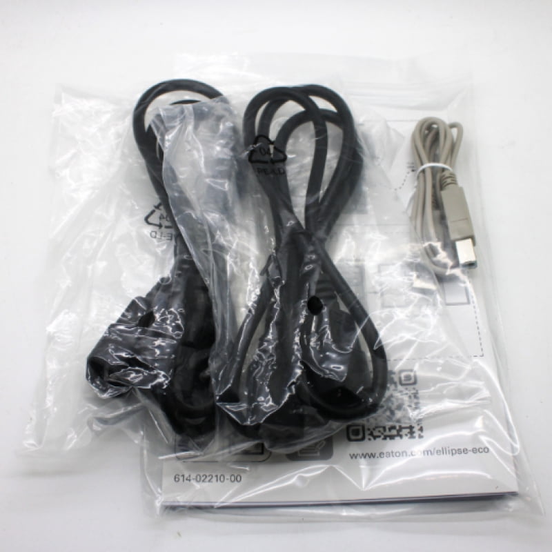 Eaton Ellipse ECO UPS USB IEC, 800 VA, 500 W, Input: C14, Outputs: (3) C13, (1) C13 surge only, Tower