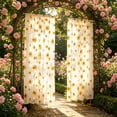 thumbnail image 6 of LEFXSMR Sheer Curtains, Soft Semitransparent Living Room Curtains, Breathable Voile Curtains for Living Room & Bedroom, 39.37x78.74" Yellow, 6 of 6