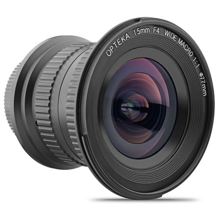 Opteka 15mm f/4 LD UNC AL 1:1 Macro Manual Focus Full Frame Wide Angle Lens for Canon EOS Digital SLR