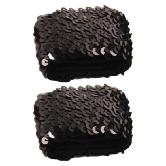 COOLHOOD Fashion Sparkling Sequins Cuffs Elastic Arm Sleeves for Women and Girls Various Party Costume Decorative Oversleeves