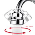 thumbnail image 4 of DPTALR Filtre Universel pour Éclaboussures Robinet Rotation 360° Sortie d'Eau Robinet Booster 2 Pcs, 4 of 9