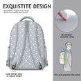 thumbnail image 5 of Geometric Shapes Textured Modern Backpack - Spacious College Bookbag with Organizer Pockets, Stylish Laptop Carryall for School & Work, Premium Gift, 5 of 6