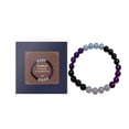 thumbnail image 2 of Puntoco Cadena de piedra de cristal amatista para parejas de hombres y mujeres con personalidad de moda energética turquesa, 2 of 5