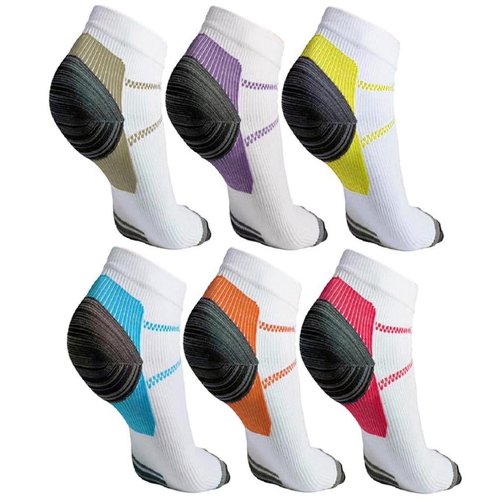 6 Pairs Unisex AnkleLength Compression Socks