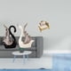 thumbnail image 2 of Figuras De Cisne, Escultura De Cerámica Y Sofá De Madera En Miniatura, Modelo Para Casa De Muñecas, Adorno De Escritorio, Estante, Chimenea De Aniversario, Muebles De Simulación, Juguete., 2 of 8