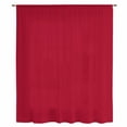 thumbnail image 2 of Pure Red Sheer Curtains 63 Inches Long, Simple Solid Color Light Filering Curtains, Breathable Simi Curtain Privacy Drapes for Living Room Bedroom Lightweight Window Treatment, 2 of 9