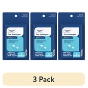 (3 pack) Equate Toe Bandages Cushion & Protect Corns and Bunions, One Size Fits Most, Trim to Fit, 3 Count