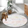 thumbnail image 3 of Round Rugs 4Ft, Valentines Round Area Rug Washable Indoor Throw Carpet, Cartoon Love Heart Colorful Ombre Soft Non Slip Circle Rug for Kitchen Nursery Room Home Decor Aesthetic, 3 of 8