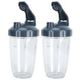 thumbnail image 3 of Juicer Part,24OZ Transparent Blender Cup Blender Cup Lid Blender Container Professionally Tested, 3 of 8