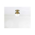 thumbnail image 2 of Living District Eclipse 8 Inch Flush Mount Clear Shade in Chrome, 2 of 9