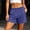 Blue, variant on Ynynloco Women's Pajama Shorts Sleep Lounge Sweatshorts Elastic High Waist Soft Comfy Sleepwear Bottoms with Pockets