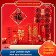 thumbnail image 3 of Decoraciones de Año Nuevo Chino 2024 Coplas de primavera Papel rojo Chunlian, 3 of 7