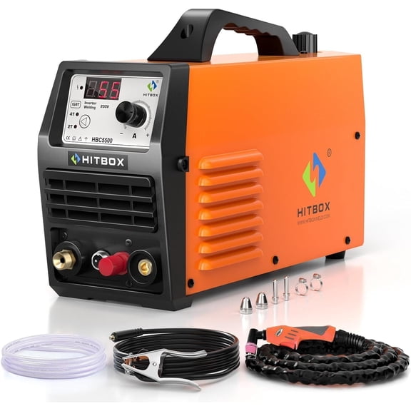 HITBOX Plasma Cutter HF Non-Touch Pilot Arc 55 Amps 110V 220V