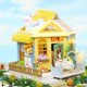 thumbnail image 1 of Casa de muñecas en miniatura de madera DIY Adorable Casa Muebles Adultos Regalo amarillo perfke casa de muñecas en miniatura, 1 of 9