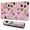 Pink Halloween Elements, variant on Long Mouse Pads for Desk,Pink Ghost Bat Halloween Pattern Desk Mats on Top Of Desks, Desk Mouse Pad Extra Large with 3mm Non-Slip Base and Stitched Edge for Gaming,Office,Work,Home 47.3x23.6in