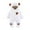 Z82White, variant on TOOYOU Boys Girls Romper Jumpsuit Cute Solid Color Long Sleeves Cartoon Bear Ears Footed Hooded Zipper Warm Footie Sleeper Pajamas Outfits Toddler Kids Warm Winter Onesie Size 12-18 Months