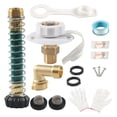 thumbnail image 1 of Yingyy RV City Water Inlet Connection Built In Brass Check RV city Valves Rv Accessories Convenient Hose Elbow With Flange, 1 of 1
