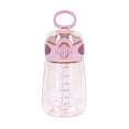 thumbnail image 1 of 400Ml Water Bottle with Straw Drinking Bottle for Toddlers with Handle Wide Mouth Leak-Proof Cute Straw Bottle C, 1 of 9