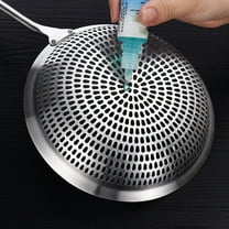 GOOHOCHY 1pc Stainless Steel Colander Scoop Slotted Spoon Food Serving Ladle for Hot Pot