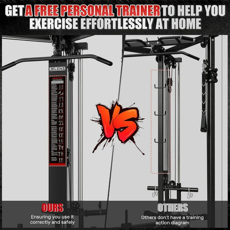 Cable Crossover Machine，Functional Trainer with High and Low