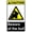 Warning Sign 1, variant on Beware! Guard Alligator On Duty Quote Aluminum Sign - 8"x12" Metal Safety Warning Sign for Outdoor Indoor Use