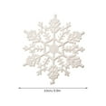 thumbnail image 3 of Glittering Snowflake Ornament Set for Festive Christmas Tree Hanging Decorations and Seasonal Holiday Party Home Decorative with Design, 3 of 7
