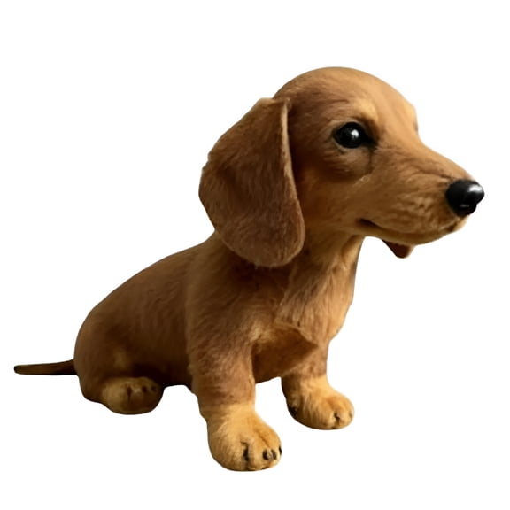 BESTSKY 2026 New Dachshund Emotional Support Plush Toy Soft Textured Comfort Companion with Natural Movements for Home,Playroom,Gift,Companion(Brown)