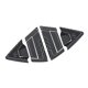 thumbnail image 1 of Cubierta de persiana triangular de la ventana trasera de fibra de carbono para automóvil Moldura para -v Vezel 2021 2022 Ventana lateral, 1 of 3