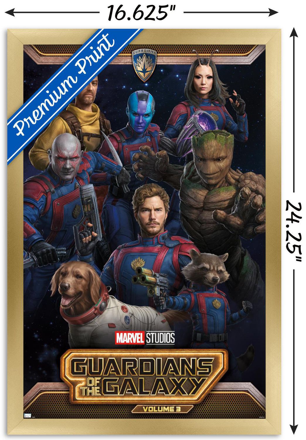 Marvel Guardians of the Galaxy Vol 3 - Group Wall Poster, 22.375" x 34"