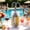 195#Yellow, variant on Reusable Gel Wine Bottle Cooler Sleeve Multi Color Portable, Double Sided Gel 360 Degree Wrap Fast Chill, Hand Carry Handle Durable Flexible, Outdoor Parties Picnics Camping BBQ Travel Cooler Use