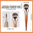 thumbnail image 6 of Dual Ended Makeup Brush, Flat Foundation Brush and Contour Brush 2 in 1, Soft Synthetic Bristles for Liquid Powder, Travel Friendly Beauty Tool, 6 of 9