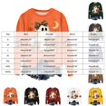 thumbnail image 3 of Duqingm Halloween Sweatshirts for Women Ghost Oversized Crewneck Sweatshirt Cute Pumpkin Graphic Fleece Pullover,3XL, 3 of 6