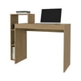 thumbnail image 3 of Natural Oak Computer Desk with Open Storage​, 3 of 5
