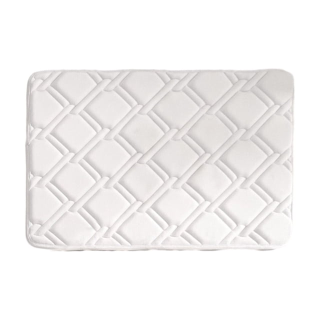 Ohufall Home Decor Bathroom Rugs Non Slip Washable Rugs Absorbent Non Slip Foam Slow Rebound Thickened Machine Washable Soft Velvet Bath Mat Easier To Dry