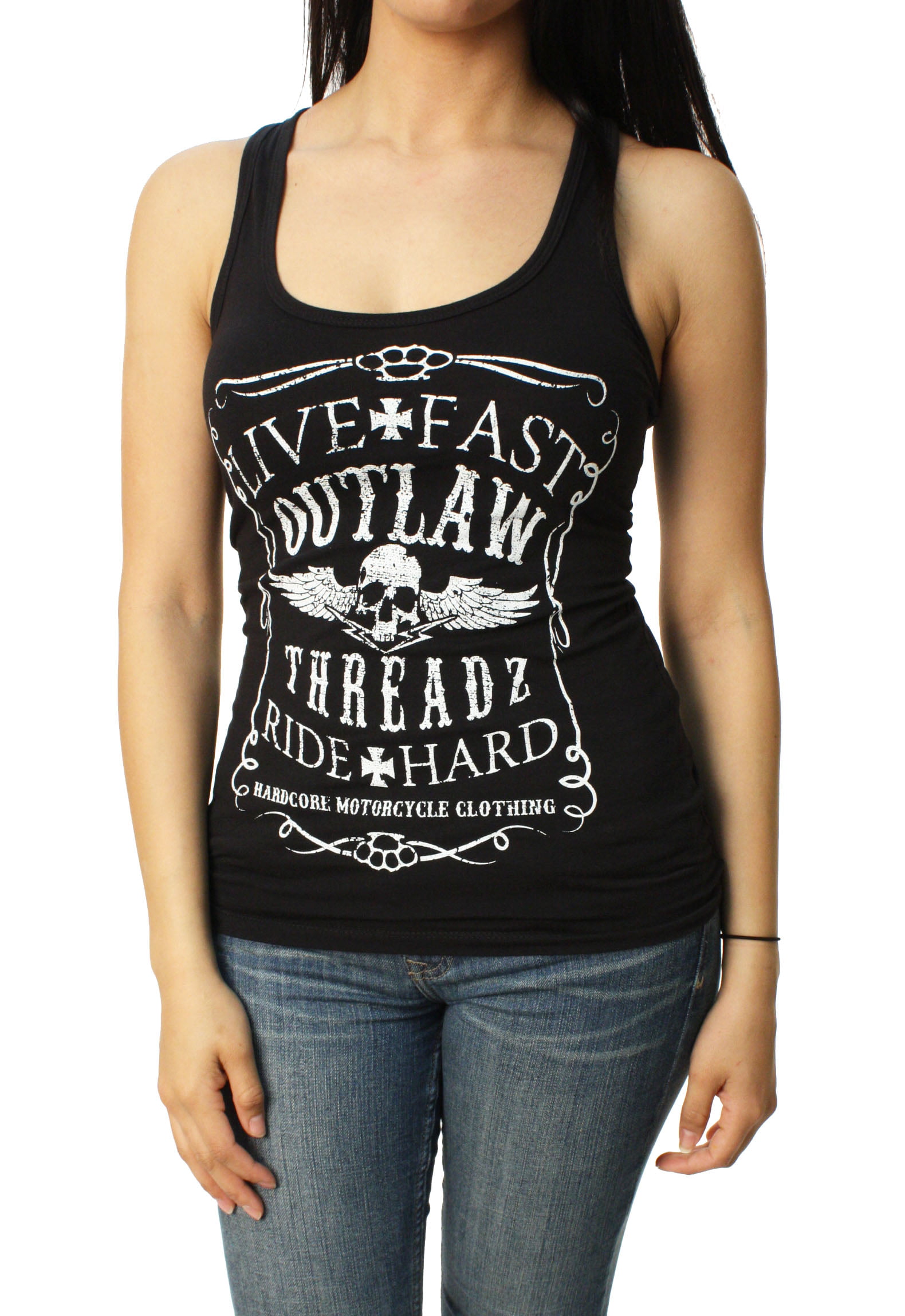 Ladies Love Outlaws Ribbed Tank Top