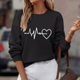 thumbnail image 4 of Plus Size Sweatshirts for Women Casual Crewneck Shirts Long Sleeve Tunic Tops Loose Fit Pullover, 4 of 6