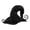 Black, variant on Men And Women Solid Color Curly Witch Hat Sun Hat Womens