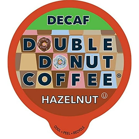 Double Donut Flavored Decaf Coffee, Decaf Hazelnut Coffee, Decaf Coffee Pods For Keurig K Cups Machines, 80 Count (Pack Of 1)