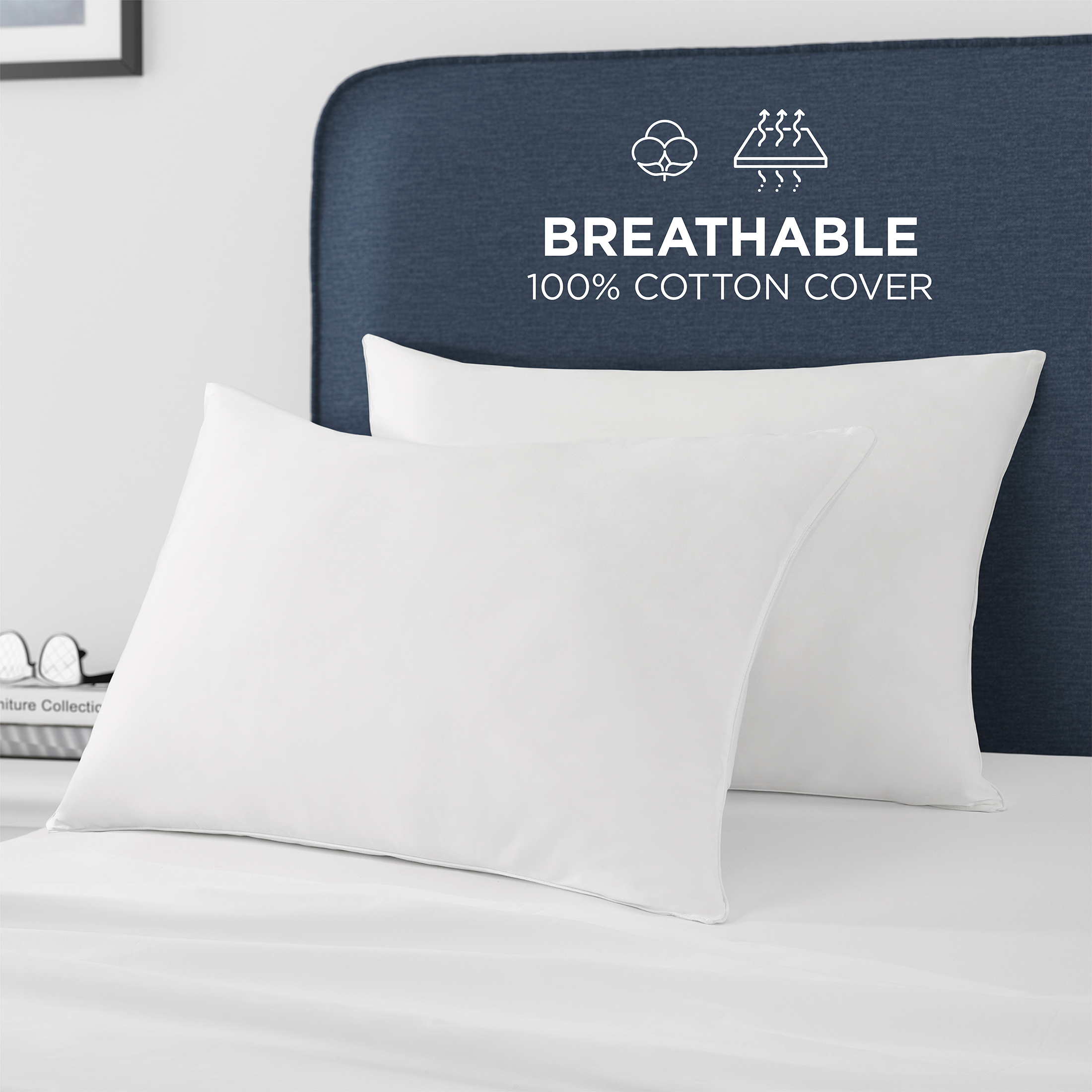 Great Sleep Down Alternative Pillows, 2-Pack, Standard/Queen photo 1