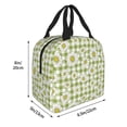 thumbnail image 2 of KLL Daisies Flowers Print Insulated Lunch Bag Women, Reusable Cute Tote Lunch Box for Adult & Men, Leakproof Cooler Lunch Bags for Work Office Travel Picnic, 2 of 5