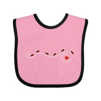 Inktastic Ladybug Trail Girls Baby Bib