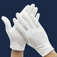 thumbnail image 4 of Cotton Gloves for Dry Hand Anezus White Cotton Gloves Cloth Serving Gloves for Eczema Moisturizing Dry Hand Coin Jewelry, 4 of 6