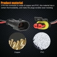 thumbnail image 3 of 5Pairs 12V 2Pin Cable Wire Connector Plug 2-Way Super Sealed Waterproof Wire Connector for Electrical Car Automobile Motorcycles, 3 of 9