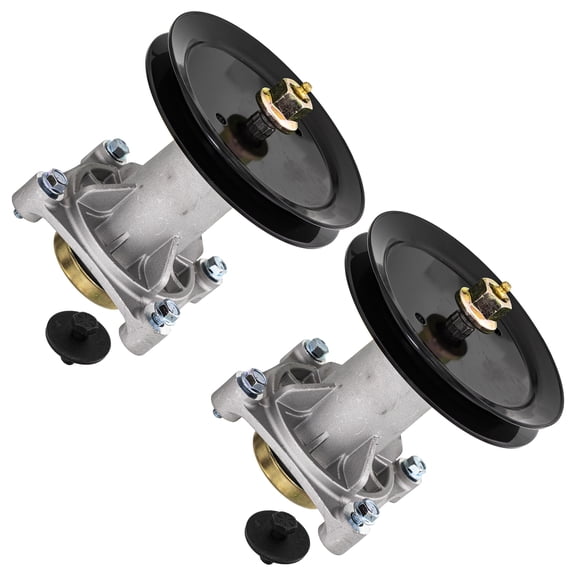 8TEN Spindle with Pulley for AYP PB24H54YT 187292 54 inch 2 Pack 810-CSP2212N